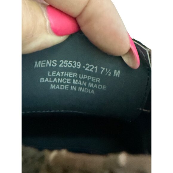 Men's 7.5M Stacy Adams Joss Wingtip Oxford Dress Shoes Modern Cognac 25539-221 - Picture 6 of 16